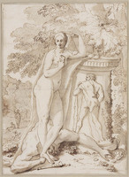 J 016
<br/>
Allegorie van de Waarheid zegevierend over de leugen
<br/>
<em>Testa, Pietro (1611-1650)</em>